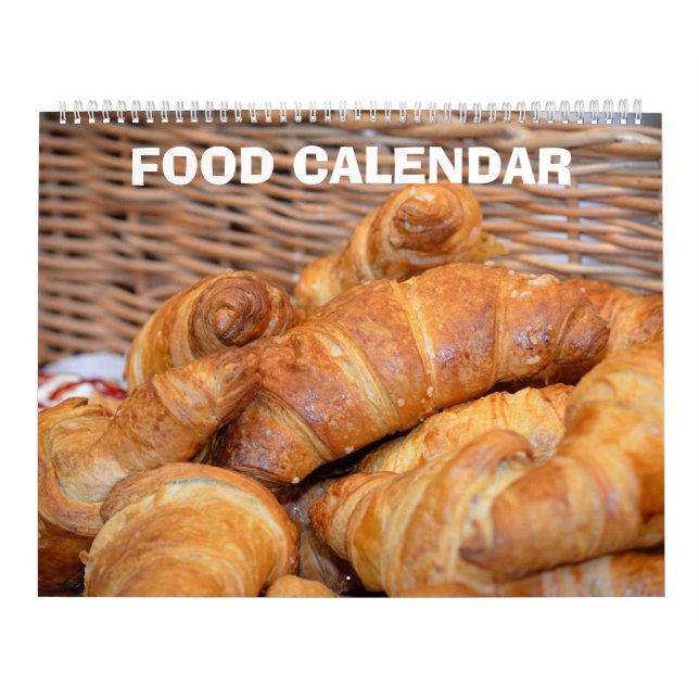 Calendário Coleção de imagens de Comida de 12 meses (Capa)