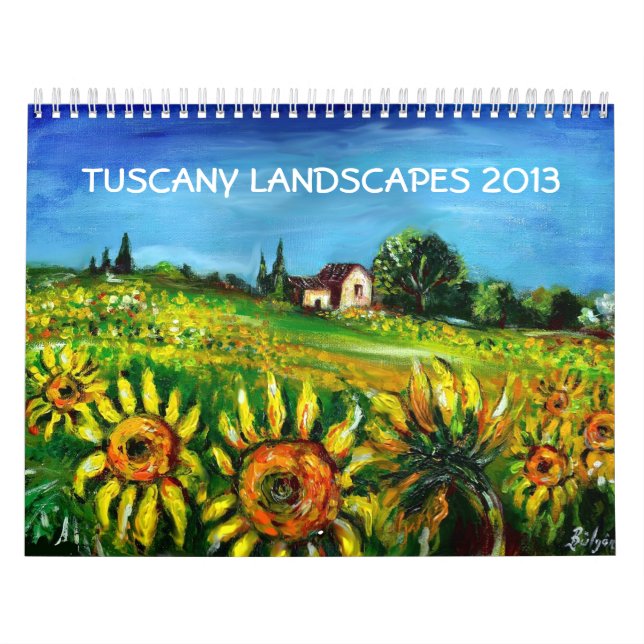 CALENDÁRIO COLEÇÃO DE PAISAGENS DA TÚSCULA 2013 (Capa)