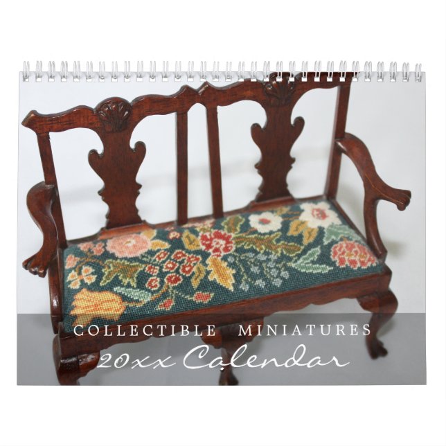 Calendário Coleções de móveis miniatura (Capa)
