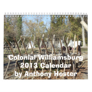Calendário colonial de Williamsburg 2013