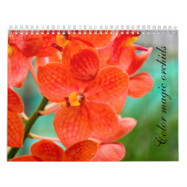 Calendário Color magic orchids