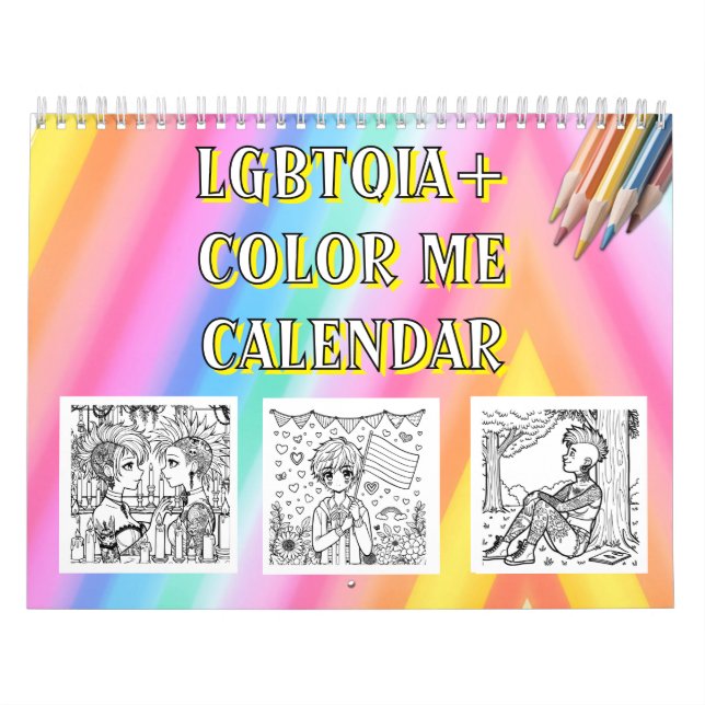 Calendário Color Me | LGBTQIA+ Coloring Pages (Capa)