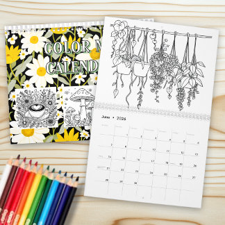 Calendário Color Me | Plants, Flowers and Gardening 