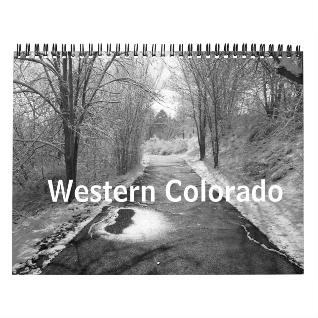 Calendário Colorado ocidental em preto e branco (Capa)