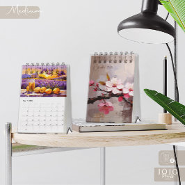 Calendário Colorful Impasto Art Calendar