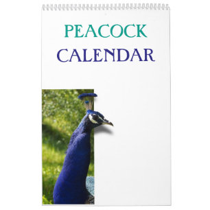 Calendário Colorful Peacock 2025