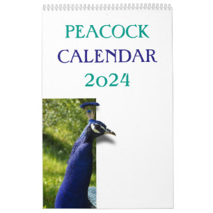 Calendário Colorful Peacock 2025