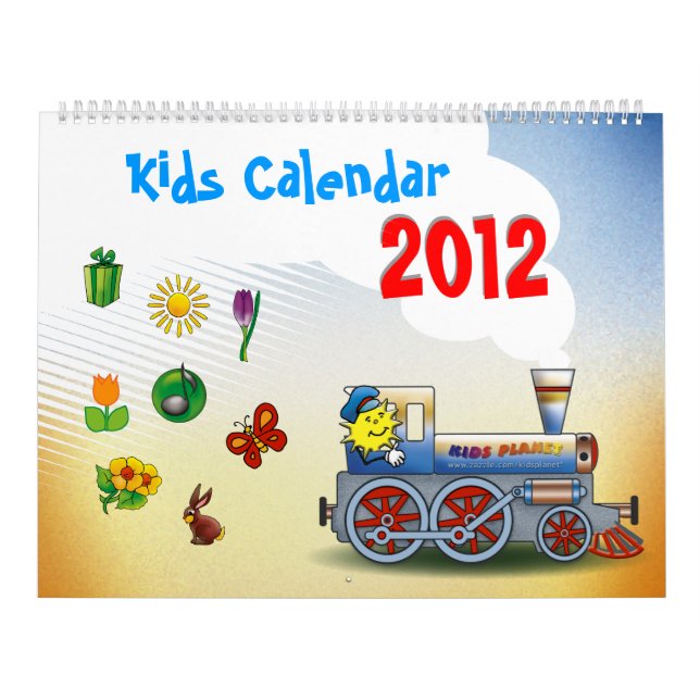 Calendário colorido de 2012 miúdos (Capa)