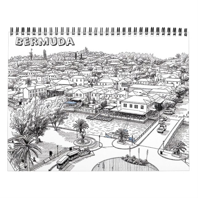 Calendário Colorido de Bermudas (Capa)