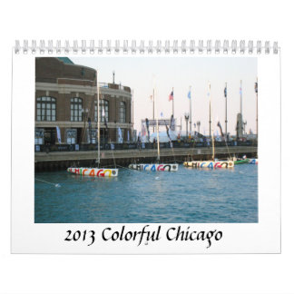 Calendário colorido de Chicago 2013
