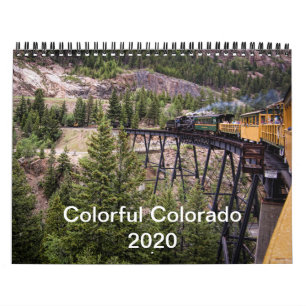 Calendário Colorido de Fotos do Colorado 2020