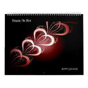 Calendário Colorido do Design Abstrato de Arte Fra