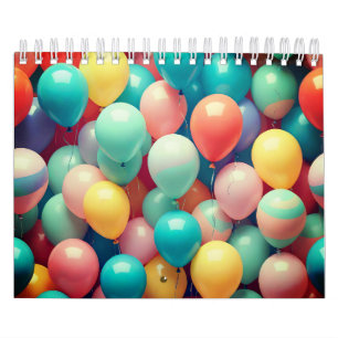 Calendário Colorido e Divertido, Terra dos Sonhos e Humor de 