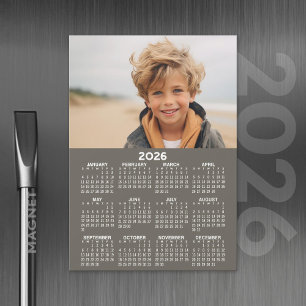 Calendário com Cartão Magnético de Ano de Foto - C