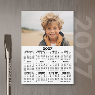 Calendário com Foto - Visão Anual Cartão Magnético