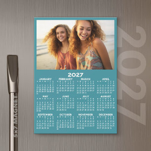 Calendário com Foto Visão Anual Moderna Ímã