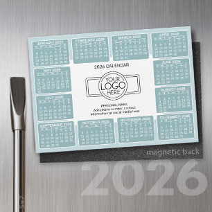 Calendário com logotipo do Magnet de Informações d