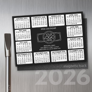 Calendário com logotipo Informações de contato pre
