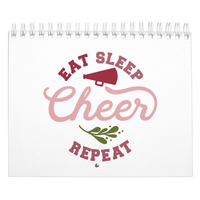 Calendário Coma ideias de Cheerleaderes repetitivas no modo d (Capa)