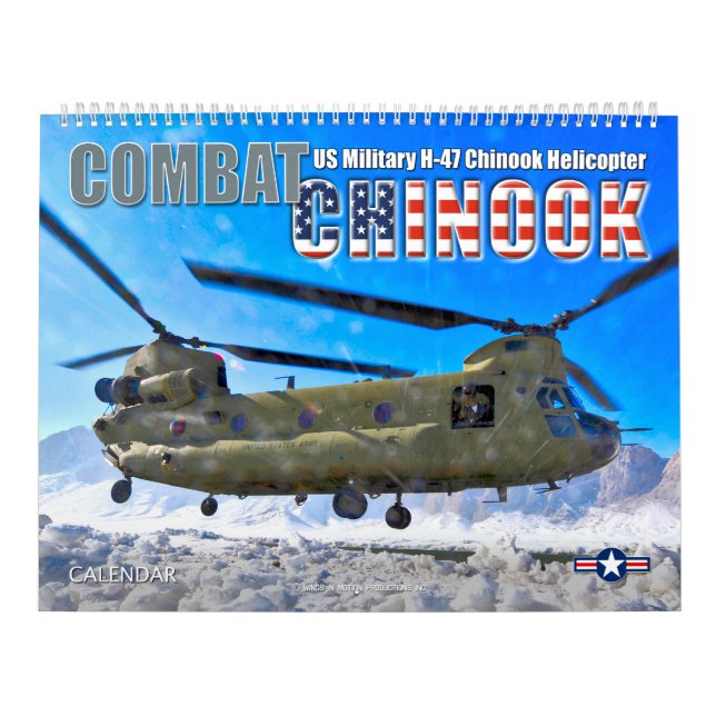 Calendário COMBAT CHINOOK - CH-47 Chinook (Capa)