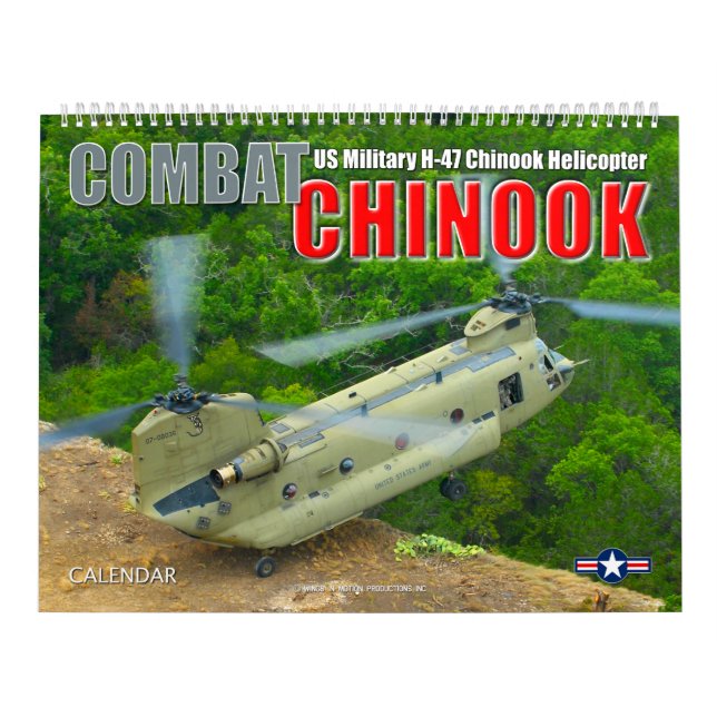 Calendário COMBAT CHINOOK - CH-47 Chinook (Capa)