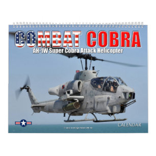 Calendário COMBAT COBRA - Helicóptero de Ataque AH- 1
