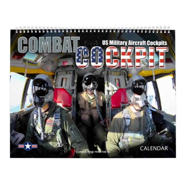 Calendário COMBAT COCKPIT - Aeronaves militares dos EUA (Capa)