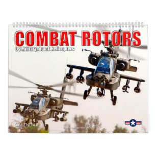 Calendário COMBAT ROTORS - Helicópteros de Ataque Militar dos