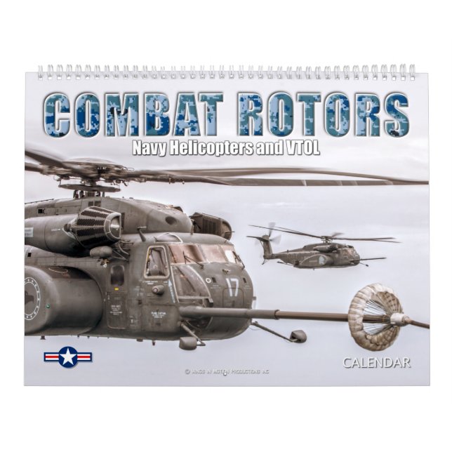 Calendário COMBAT ROTORS - Helicópteros de Marinho e VTOL (Capa)