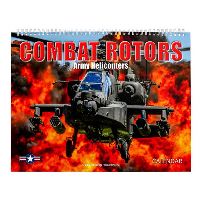 Calendário COMBAT ROTORS - Helicópteros do Exército (Capa)