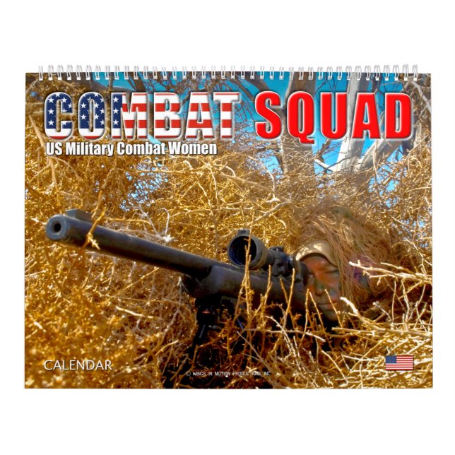 Calendário COMBAT SQUAD - Mulheres de Combate Militar dos EUA (Capa)
