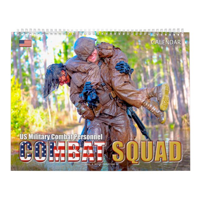 Calendário COMBAT SQUAD - Pessoal de Combate Militar dos EUA (Capa)