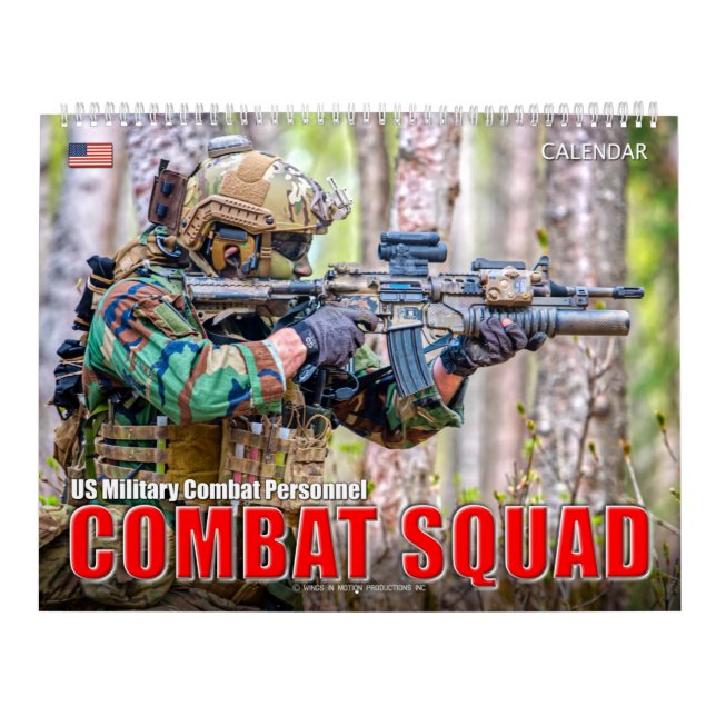 Calendário COMBAT SQUAD - Pessoal de Combate Militar dos EUA (Capa)