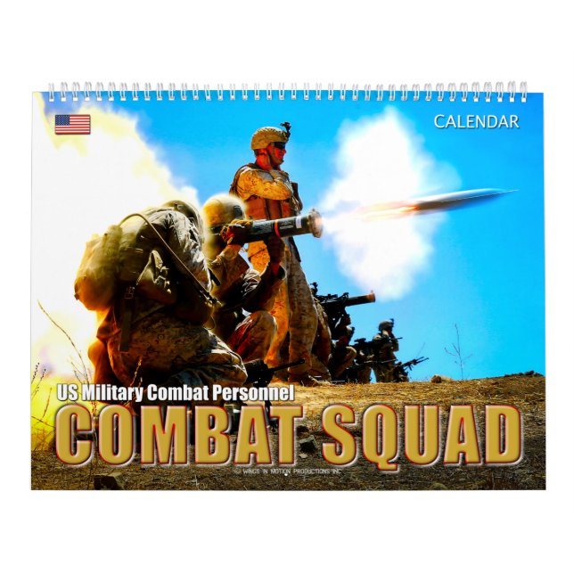 Calendário COMBAT SQUAD - Pessoal de Combate Militar dos EUA (Capa)