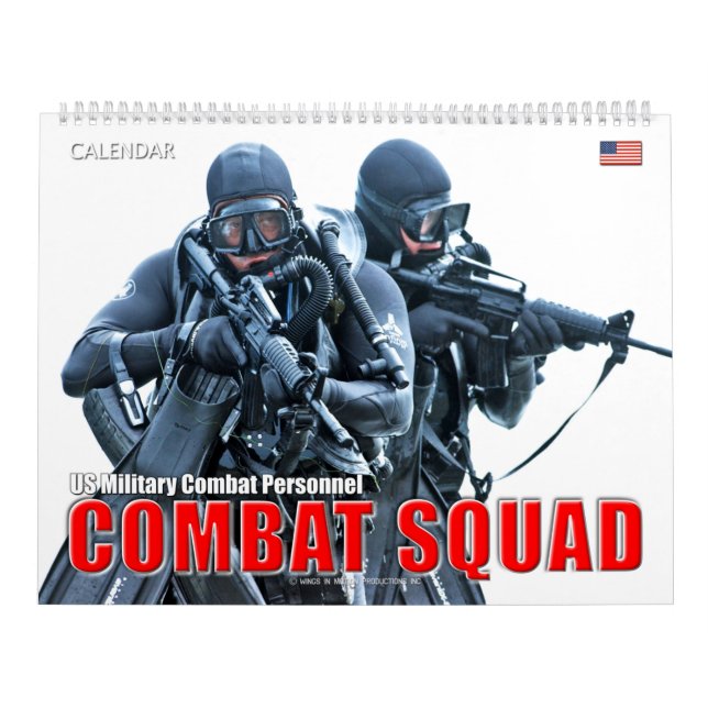 Calendário COMBAT SQUAD - Pessoal de Combate Militar dos EUA (Capa)