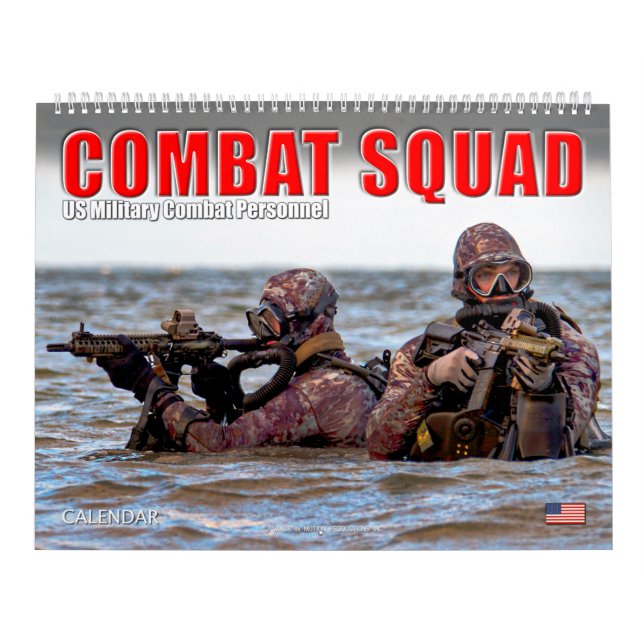 Calendário COMBAT SQUAD - Pessoal de Combate Militar dos EUA (Capa)