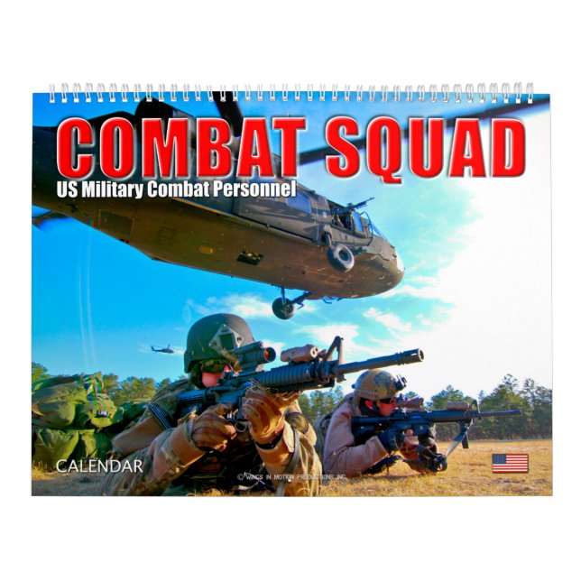 Calendário COMBAT SQUAD - Pessoal de Combate Militar dos EUA (Capa)