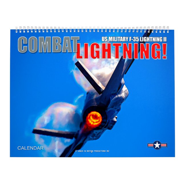 Calendário COMBATA O RELÍMPAGO! - F-35 Lightning II das Força (Capa)