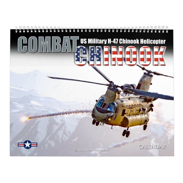 Calendário COMBATE CHINOOK - CH-47 Chinook (Capa)
