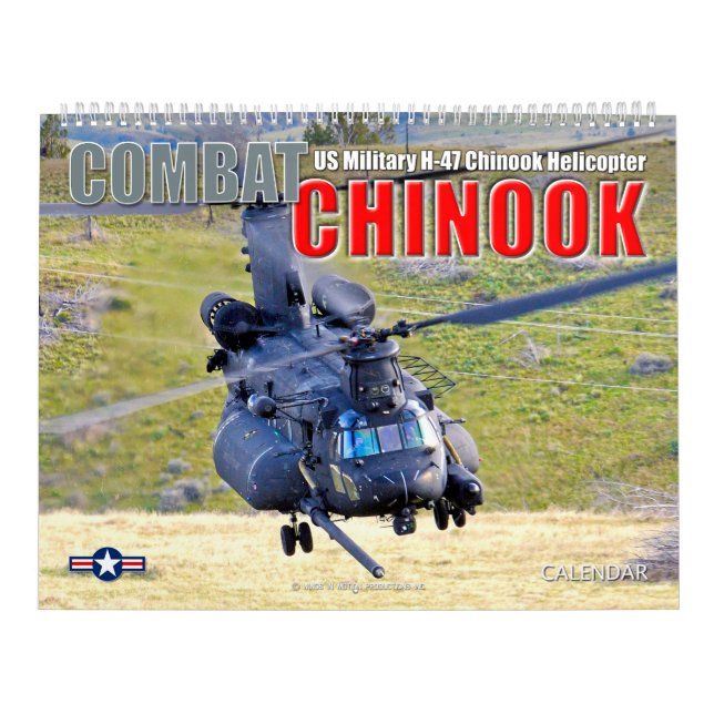 Calendário COMBATE CHINOOK - CH-47 Chinook (Capa)