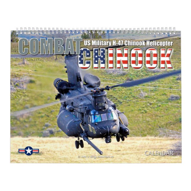 Calendário COMBATE CHINOOK - CH-47 Chinook (Capa)