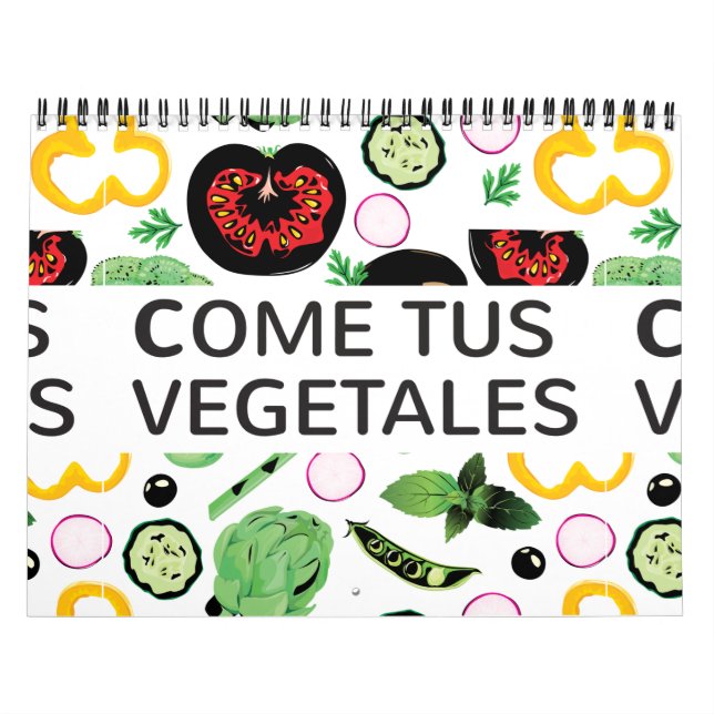 Calendário Come tus vegetales | Eat your vegetables (Capa)
