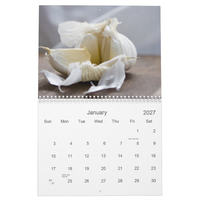 Calendário Comida + Fotografia 2009 (Jan 2027)