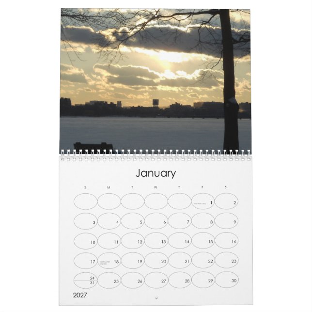 Calendário Como agradável - Calandar (Jan 2027)