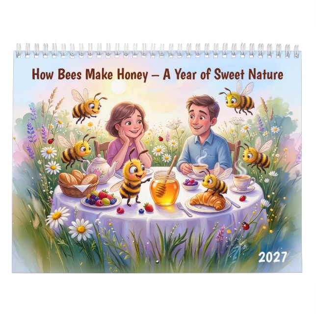 Calendário Como as Abelhas Fazem Mel – Um Ano de Doce Naturez (Capa)