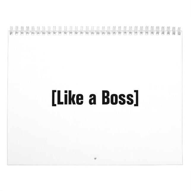 Calendário Como um Chefe (Capa)