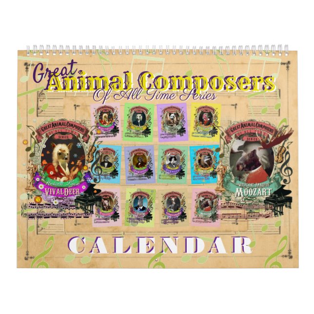 Calendário Compositores de Música Clássica de excelente Anima (Capa)