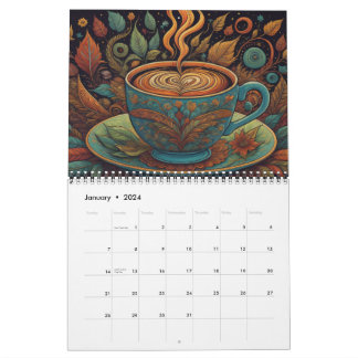 Calendário Compro Café do Colorado Espresso Chai Tea Café