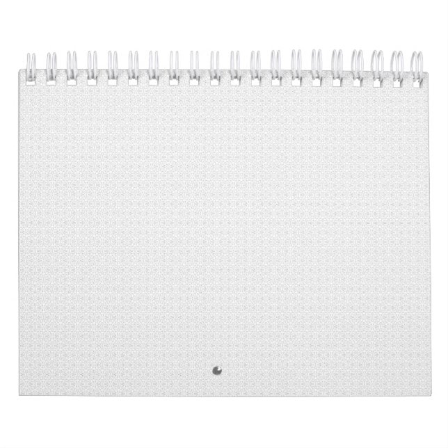 Calendário Conjunto de Pastas de Arquivo Branco de Luxo com M (Capa)