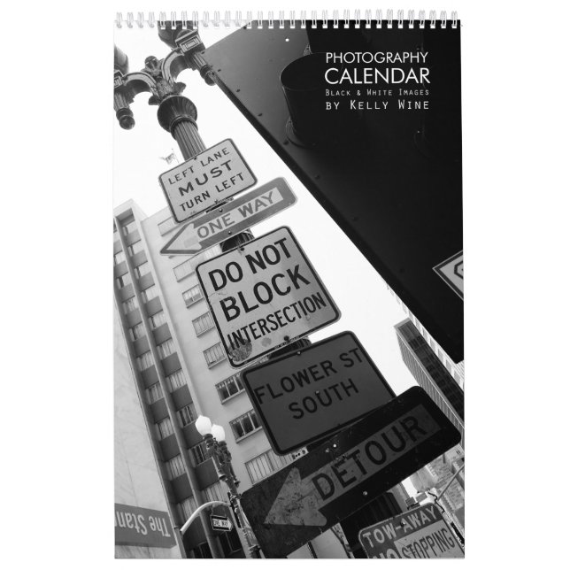 Calendário considerável da foto de B&W - vinho de (Capa)